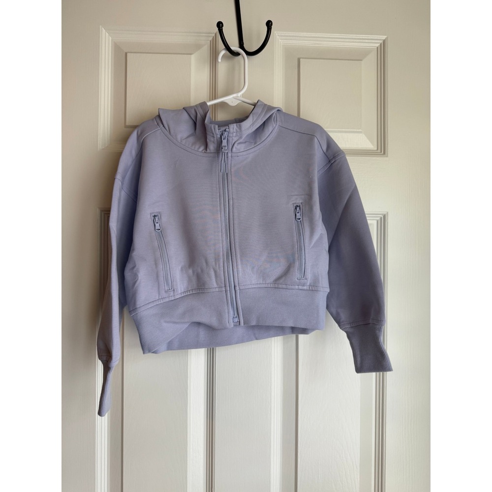 Old Navy Lavender Full Zip Hoodie Sweatshirt Girls XS 5